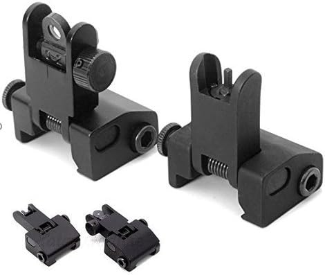 ACME Machine Flip-Open Front and Rear Iron Sight Set for Picatinny Rail