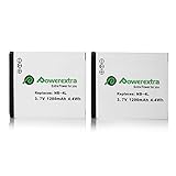 Powerextra Replacement Canon NB-4L Battery for Canon PowerShot ELPH 100 HS, 300 HS, 310 HS, SD1000, SD1100 IS, SD1400 IS, SD200, SD30, SD300, SD40, SD400, SD600, SD750, SD780 IS, SD960 IS, SD970 IS