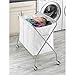 Whitmor 3 Section Laundry Sorter - Collapsible with Heavy Duty Wheels