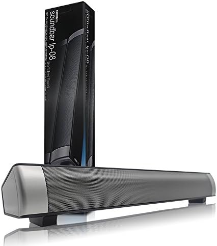 Wireless Subwoofer Stereo Speaker, Bluetooth 3.0 Sound Bar Black