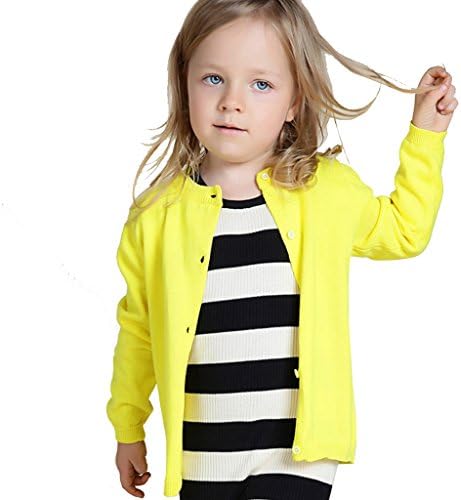 Wennikids Baby Girls' Little Knit Cardigan Button Sweater for 12M-6T