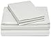 Amazon Brand – Pinzon 400-Thread-Count Hemstitch Egyptian Cotton Sheet Set - King, Eggshell