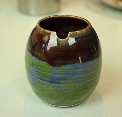 The Jazz Ceramic Mate Gourd with Side Hole for Mate Straw Includes 5.5" Bombilla