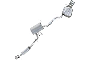 Northeastern Exhaust | Stainless Steel Resonator and Muffler Exhaust Kit Compatible for 2005-2014 VW Jetta 2.5L | Free Clamp, and Sleeve included | Automotive Replacement Part