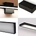 comeonlight 24-inch LED Vanity Light Fixture Modern Bathroom Light Fixtures 12W 800 Lumens Aluminum Material Bathroom Vanity Light (4500K White Color,Ra:85) (Black)