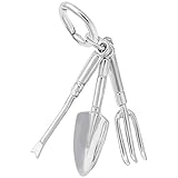 Gardening Tools Charm In Sterling Silver, Charms