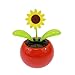 Acekid Solar Powered Dancing Flower Sunflower Office Desk & Car Decor Color Random