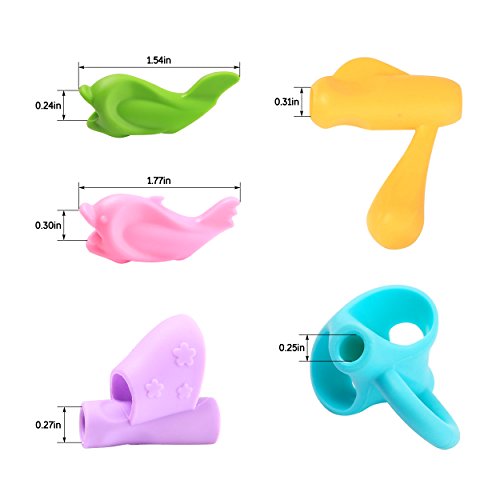 Pencil Grips,Kids Handwriting,Silicone Ergonomic Pen Writing Aid Grip Pencil Grip for Preschoolers for Special Needs (12PCS)