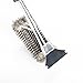 CO-Z Stainless Steel 3 in 1 BBQ Grill Brush and Scraper 18 Inches with Triple Head Scrubber and Cleaner