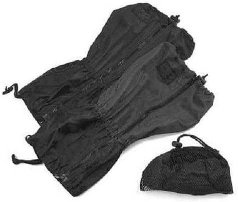 Whitewoods16" Cross Country Ski Snowshoe Gaiters w/Rear Zippers, Black, 1 Pair, OSFM