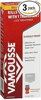Vamousse Lice Treatment - 6 oz, Pack of 3