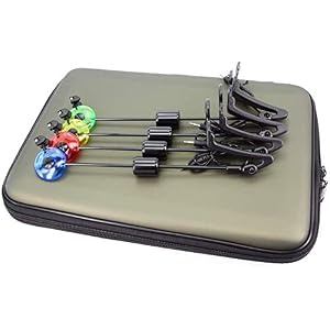 Fayeille Pêche Swinger Ensemble Matériel Morsure Alarme Extérieur Sports Carpe Tombant Hors Outils Durable Indicateur Mer Mât Électrique Lumineux Accessoires Led (noir) – Four Couleur, Free Size