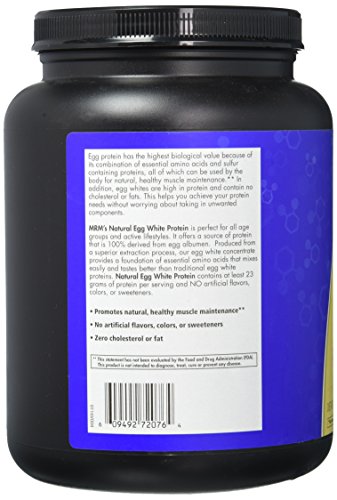 MRM all Natural Egg White Protein, Rich Vanilla 24 Ounce