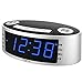 iTOMA Alarm Clock Radio with Digital AM FM, Dual Alarm with Snooze and Sleep Timer, Dimmer Control, Auto Time Setting, Backup Battery, External Wire Antenna (CKS3301)