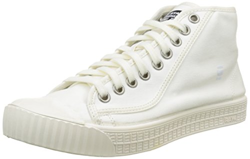 G-Star Raw Men's Dv Hi Top Fashion Sneaker, White, 43 EU/10 M US