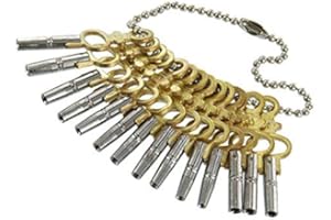 Brass Blessing Vintage Clock Winding Key (14 Pcs Pocket Watch Keys (5022)