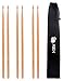 5A Drumsticks, AIEX 3 Pair Drum Sticks Classic Maple Wood Drumsticks Wood Tip Drumstick for Students and Adults (with Waterproof Bag) primary
