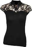 Spiral - Womens - GOTHIC ELEGANCE - Lace High Neck Corset Black