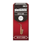 Rico Plasticover Alto Sax Reeds, Strength 1.5, 5-pack