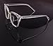 BEISON Womens Cat Eye Mod Fashion Eyeglasses Frame Clear Lens