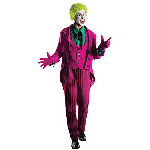 Warner Bros. Men's Batman 1966 Joker Grand Heritage Costume Standard