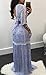 FISACE Women's Naples Floral V Neck Half Sleeve Tie and Skirt Set Maxi Dress 2 Pieces