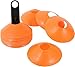 Plastic Disc Cone Sports Training Gear with Carrier, Pack of 24 (Orange, 2-Inch)