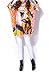 ELLAZHU Women Baggy Abstract Face Print Knit Pullover Dress Onesize SZ17 White