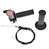 Minireen 7/8" 22mm Twist Throttle Grips Cable For CRF KLX TTR 110 125 150 200 250 cc Dirt Pit Bike