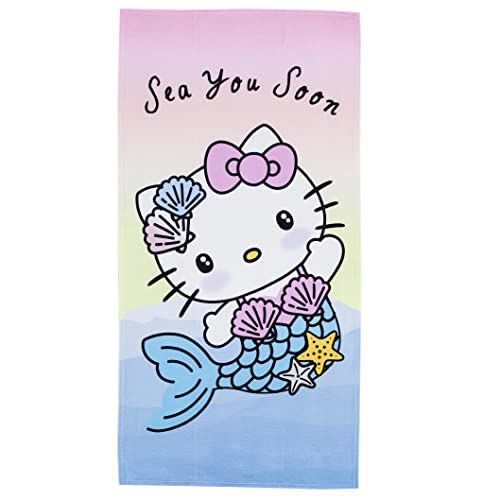Northwest Beach Towel, 30 x 60, Hello Kitty Sea You Soon