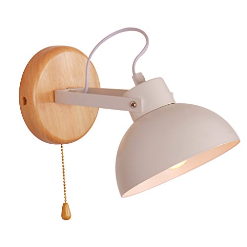 Ajzgfwandleuchte Massivholz Wandlampe Mit Schalter Lesen