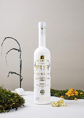 Laplandia Aureus Moltebeere/Cloudberry Wodka Finnland aus Preiselbeeren (40% vol.) – Bild 3
