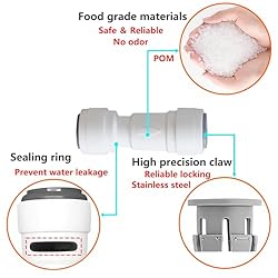 Qrity 1 PCS 3/8" Quick Connect Check Valve for RO