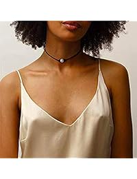 Ufond Puka Shell Necklace for Women Men Boho Tropical Hawaiian Beach Puka Chips Shell Surfer Choker Necklace Jewelry (3 Strands Choker Set)