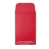 50 Red Oil Wax Extract Coin Envelopes 2.25
