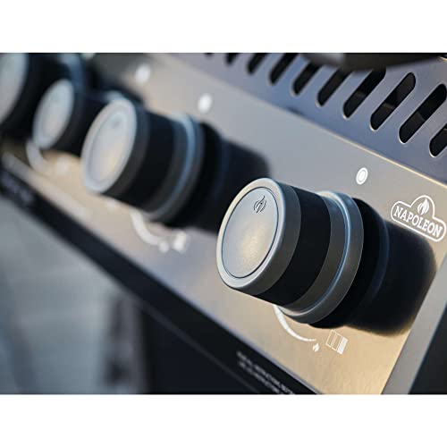 Napoleon Rogue 425 BBQ Grill, Black, Natural Gas R425SBNK1OB With Three Burners and Range
