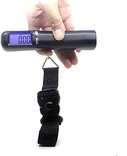 UAYHQ Electronic portable Luggage Scale 110LB/50KG Blue LCD Display Best For Travel