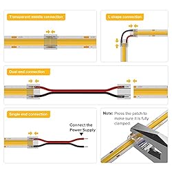 BTF-LIGHTING FCOB COB 10mm 0.39in Connector Kit