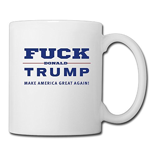 Cool Fuck Donald Trump Ceramic Coffee Mug, Tea Cup | Best Gift For Men,
Women And Kids - 13.5 Oz, White
