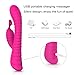 Soft Silicone Waterproof Rechargeable Rabbit Vibrator Dildo Sex Toy for Women, Oopsix Personal Massagers G Spot Vibrator Adult Toys for Couples with 9 Speed Vibration Led Lights