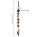 Jovivi 7 Chakras Stone Crystals Hanging Ornament Wall Hanger Tumbled Gemstones Tassel Meditation Car Window Hanging Ornament Feng Shui Decor