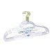 NEW EXCLUSIVE INNOVATION by Closet Complete: COMPLETELY CLEAR, Space Saving, INVISIBLE HANGERS, Ultra-Thin ACRYLIC HANGERS, GOLD Hooks, Set of 10