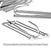 Curtains Pleat Tape End Hooks to Make Pleats Stainless Steel (25)