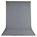 Gray Muslin Backdrop 100% Cotton Photography Background Photo Studio 6 x 9ft for Streaming Video