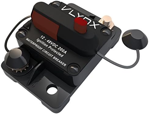 VLYNX VCB200 12VOLT Circuit Breaker 200A DC WATERPROOF W IGNITION PROTECTION