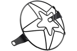 Motorcycle Headlight Cover 5.75-6.5inch Headlight Fog Lamp Protector Grill Cover Motorcycle Accessory Side Mount