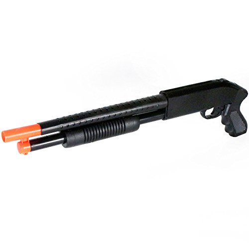BBTac Airsoft Gun Package - Police Entry Team Collection of 4 Airsoft Guns - Full Auto AEG Airsoft Electric Rifle, Shotgun, SMG and Pistol, 5000 BB Pellets, Great for Starter Pack Game Play