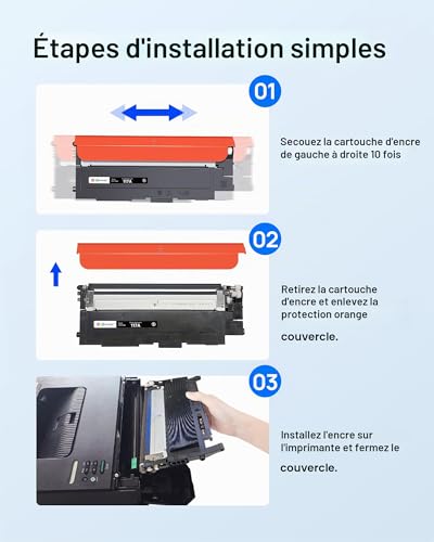 117A MFP 178nw Toner with Chips Compatible with HP 117A W2070A Cartridge for HP Color Laser MFP 178nw 178nwg MFP 179fnw 179fwg 150nw 150a W2071A W2072A W2073A (4-Pack)
