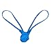 ACSUSS Men's Grape Smugglers Micro Pouch Thongs V-String Bikini Briefs Underwear Blue Medium(Waist 33.0-55.0