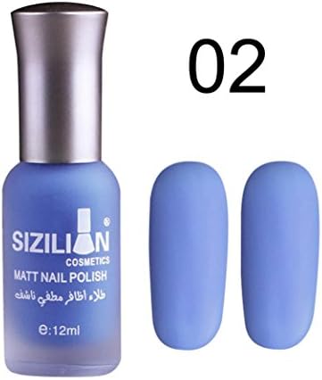 12ml Matte Dull Nail Polish Fast Dry Long Lasting Nail Art Matte Nail Polish Gel (B)
